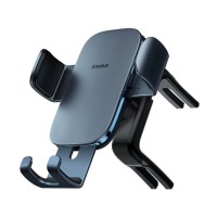 Автомобільний тримач Baseus Metal Age Ⅱ Gravity Car Mount (Round Air Vent Version) Dark Grey SUJS030013