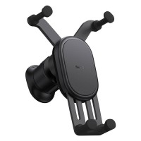 Автомобільний тримач із бездротовою зарядкою Baseus Stable Gravitational Wireless Charging Car Mount Pro 15W (Air Outlet Version) Black SUWX030001