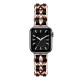 Ремінець Chanel Leather для Apple Watch 42mm / 44mm / 45mm Rose Gold / Black