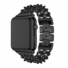 Ремінець Chanel New Metal для Apple Watch 42mm / 44mm / 45mm / 49mm Black