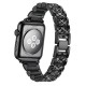 Ремінець 3-bead Diamond Metal Band для Apple Watch 38mm / 40mm / 41mm Black