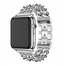 Ремінець Chanel New Metal для Apple Watch 38mm / 40mm / 41mm Silver