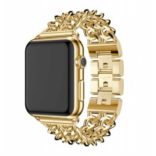 Ремінець Chanel New Metal для Apple Watch 42mm / 44mm / 45mm / 49mm Gold