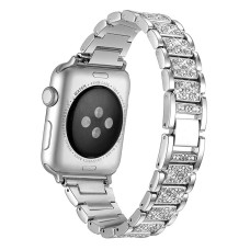 Ремінець 3-bead Diamond Metal Band для Apple Watch 42mm / 44mm / 45mm / 49mm Silver