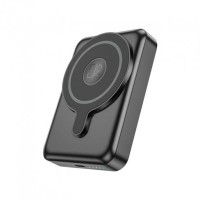 Повербанк портативний акумулятор Power Bank Hoco Q11 Expressar MagSafe магнітний 3in1 20W 10000 mAh Black