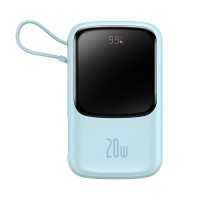 Повербанк портативний акумулятор Power bank Baseus Qpow Pro Digital 20W 10000 mAh Blue PPQD020003