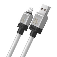 USB кабель Baseus CoolPlay Series Fast Charging Cable USB to Lightning 2.4A 2m White CAKW000502