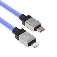 PD Кабель Baseus CoolPlay Series Fast Charging Cable Type-C to Lightning 20W 1m Blue CAKW000003