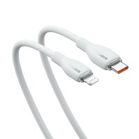PD Кабель Baseus Pudding Series Fast Charging Cable Type-C to Lightning 20W 2m White P10355701221-01