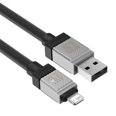 Usb кабель Baseus CoolPlay Series Fast Charging Cable USB to Lightning 2.4A 1m Black CAKW000401
