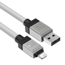 Usb кабель Baseus CoolPlay Series Fast Charging Cable USB to Lightning 2.4A 1m White CAKW000402