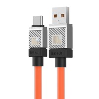 Кабель Baseus CoolPlay Series Fast Charging Cable USB to Type-C 100W 6A 1m Orange CAKW000607