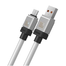 Кабель Baseus CoolPlay Series Fast Charging Cable USB to Type-C 100W 6A 2m White CAKW000702