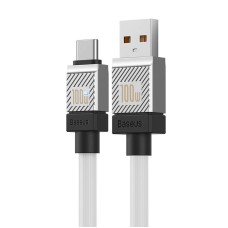 Кабель Baseus CoolPlay Series Fast Charging Cable USB to Type-C 100W 6A 1m White CAKW000602