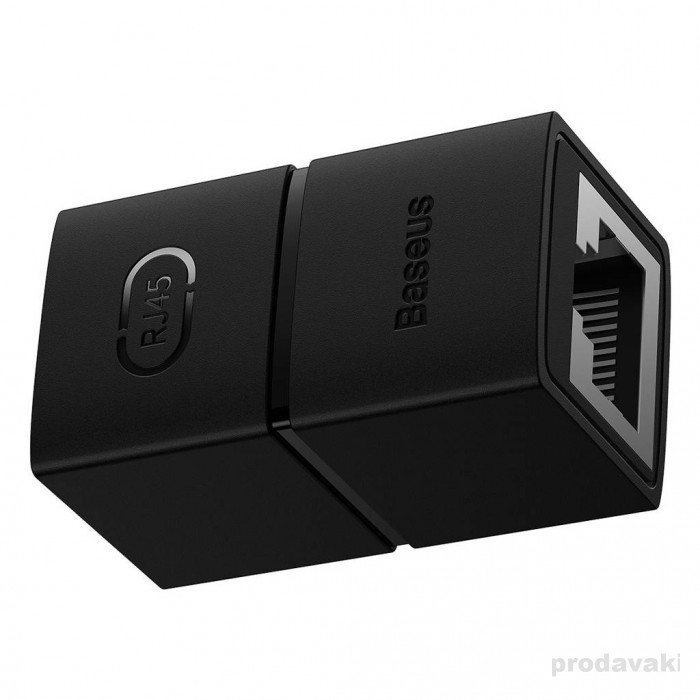 Конектор RJ45 Baseus AirJoy Series Network Cable Connector 2шт Black (B00131100111-00)