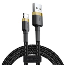 USB кабель Baseus Cafule для Ligthning 2A / 3m Black-gold CALKLF-RV1