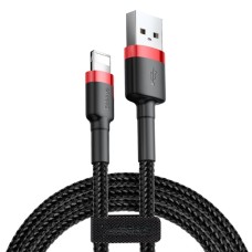 USB кабель Baseus Cafule для Ligtning 2,4A / 0,5m. Black-red CALKLF-A19