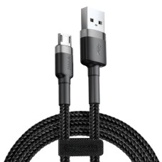USB кабель Baseus Cafule for Micro 2.4A / 1m Gray-Black CAMKLF-BG1