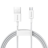 USB кабель Baseus Superior Series Fast Charging Data Cable USB to Micro 2A 2m White CAMYS-A02