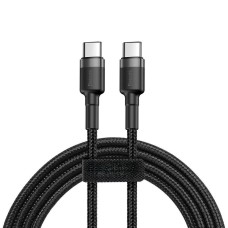 Кабель Baseus Cafule Series Flash charge Data Cable Type-C to Type-C PD2.0 60W 1m Black-Grey CATKLF-GG1