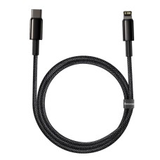 PD кабель Baseus Tungsten Gold Fast Charging Data Cable Type-C to Lightning PD 20W 2m Black CATLWJ-A01