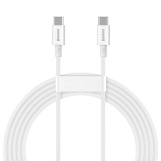 Кабель Baseus Superior Series Fast Charging Data Cable Type-C to Type-C 100W 5A 2m White CATYS-C02