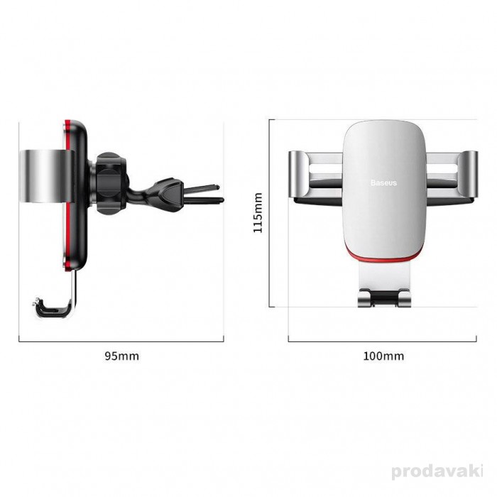 Автомобільний утримувач Baseus Metal Age Gravity Car Mount для CD Black SUYL-J01