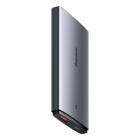 Мережевий зарядний пристрій Baseus GaN5 Pro Ultra-Slim Fast Charger C+U Type-C cable 65W Grey CCGP150113
