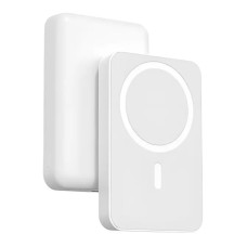 Повербанк портативний акумулятор Power bank XO PR212 MagSafe магнітний 15W 5000 mAh White