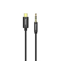 Кабель Baseus Yiven M01 Type-C to AUX(3,5) 1,2m. Black CAM01-01 Black
