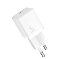 Мережевий зарядний пристрій Baseus GaN5 Fast Charger (mini) 30W White CCGN070502