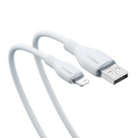 Кабель USB Baseus Pudding Series Fast Charging Cable USB to Lightning Iphone 2.4A 1.2m White P10355700221-00