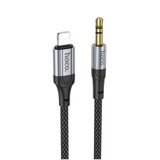 Кабель аудіо AUX кабель Hoco UPA26 Aux to Lightning Cable 1m Black