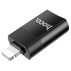 Перехідник HOCO UA17 USB to Lightning USB2.0 OTG adapter Black
