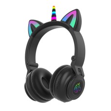 Бездротові Bluetooth навушники LED CH UNICORN STN-27 Black