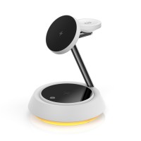 Бездротова зарядка Wiwu Wi-W002 Power Air 3 in 1 Wireless Charger