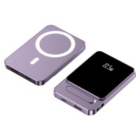 Повербанк портативний акумулятор Power Bank CH A77 MagSafe 22.5W 10000 mAh Purple