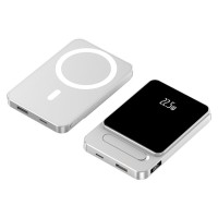 Повербанк портативний акумулятор Power Bank CH A77 MagSafe 22.5W 10000 mAh Silver