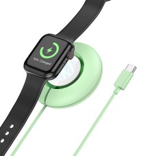 Зарядний пристрій для Apple Watch HOCO CW51 Wireless charger for iWatch Green