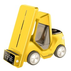 Бездротова зарядка стенд T20 5 IN1 (iPhone, iWatch, AirPods, Clock, Alarm) 15W FAST Yellow