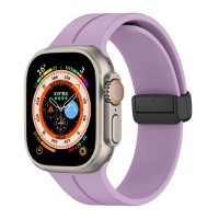 Ремінець Magnetic Silicone Strap Wrist Band для Apple Watch 42mm / 44mm / 45mm / 49mm Purple lilac