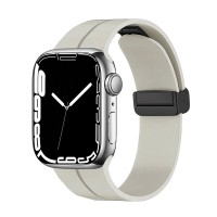 Ремінець Magnetic Silicone Strap Wrist Band для Apple Watch 42mm / 44mm / 45mm / 49mm Starlight