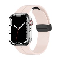Ремінець Magnetic Silicone Strap Wrist Band для Apple Watch 38mm / 40mm / 41mm Pink sand