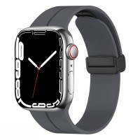 Ремінець Magnetic Silicone Strap Wrist Band для Apple Watch 38mm / 40mm / 41mm Cloud and fog ash