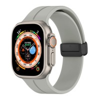 Ремінець Magnetic Silicone Strap Wrist Band для Apple Watch 42mm / 44mm / 45mm / 49mm Grey