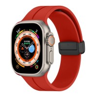 Ремінець Magnetic Silicone Strap Wrist Band для Apple Watch 38mm / 40mm / 41mm Red