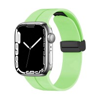 Ремінець Magnetic Silicone Strap Wrist Band для Apple Watch 38mm / 40mm / 41mm Gem green