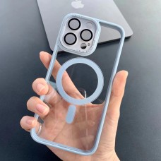 Чохол Color Clear Case Protective camera with MagSafe iPhone 13 Sierra Blue