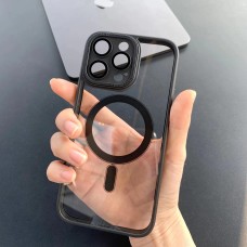 Чохол Color Clear Case Protective camera with MagSafe iPhone 14 Pro Black