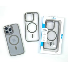 Чохол Color Clear Case with MagSafe iPhone 15 Pro Max Grey